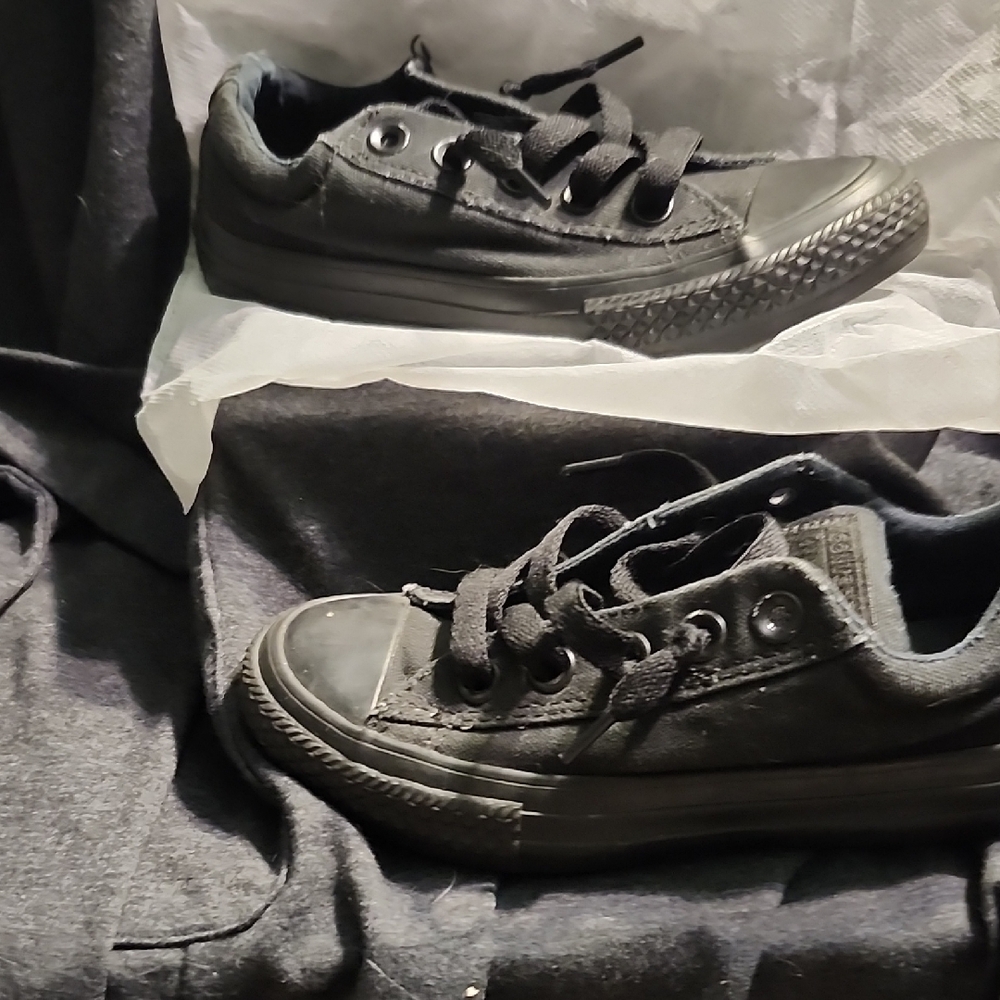 Kids Black Sneakers